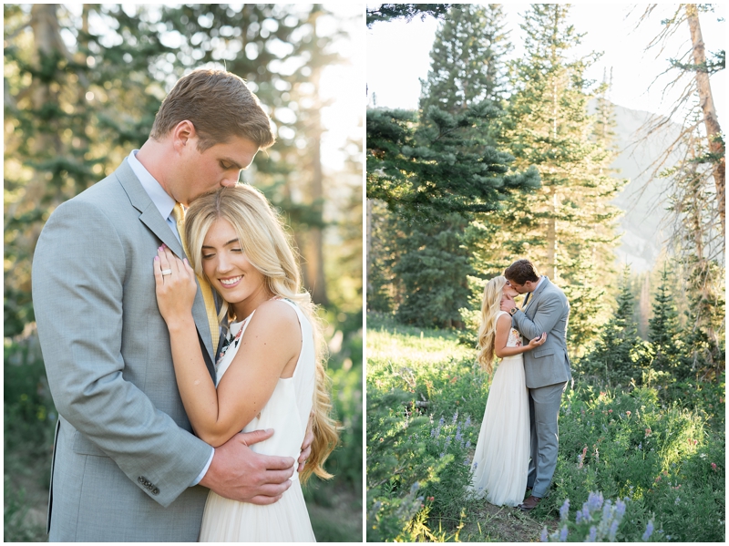 engagements, sunlight, mountains, wildflowers, mountain engagments, summer engagements, hair goals, engagement dresses, floral dress, grey suit, www.kristinacurtisphotography.com