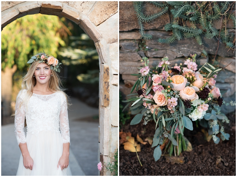 formals, bridals, summer bridals, thanksgiving point, summer florals,  bouquet, summer, utah photography, floral crowns,  tulle skirt, long veil, www.kristinacurtisphotography.com