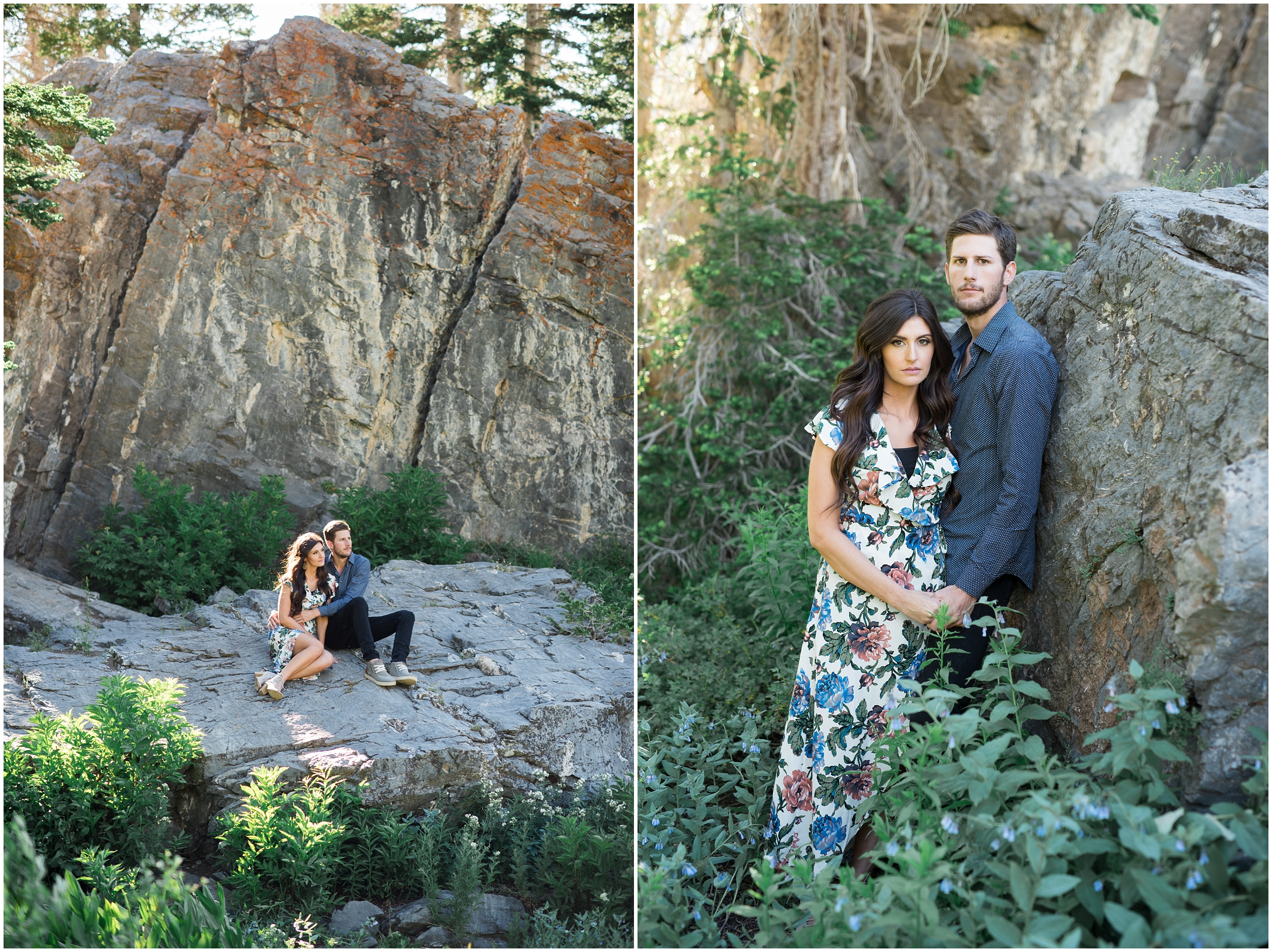 Utah mountain engagements, floral print dress and navy, rock scape engagements, destination engagements, Utah wedding photographers, Utah wedding photographer, Utah wedding photography, Utah county wedding photography, Utah county wedding photographer, salt lake city photographers, salt lake city wedding photography, salt lake photographers, salt lake city photographers, photographers in Utah, Utah photography, photography Utah, photographer Utah, Kristina Curtis photography, Kristina Curtis Photographer, www.kristinacurtisphotography.com