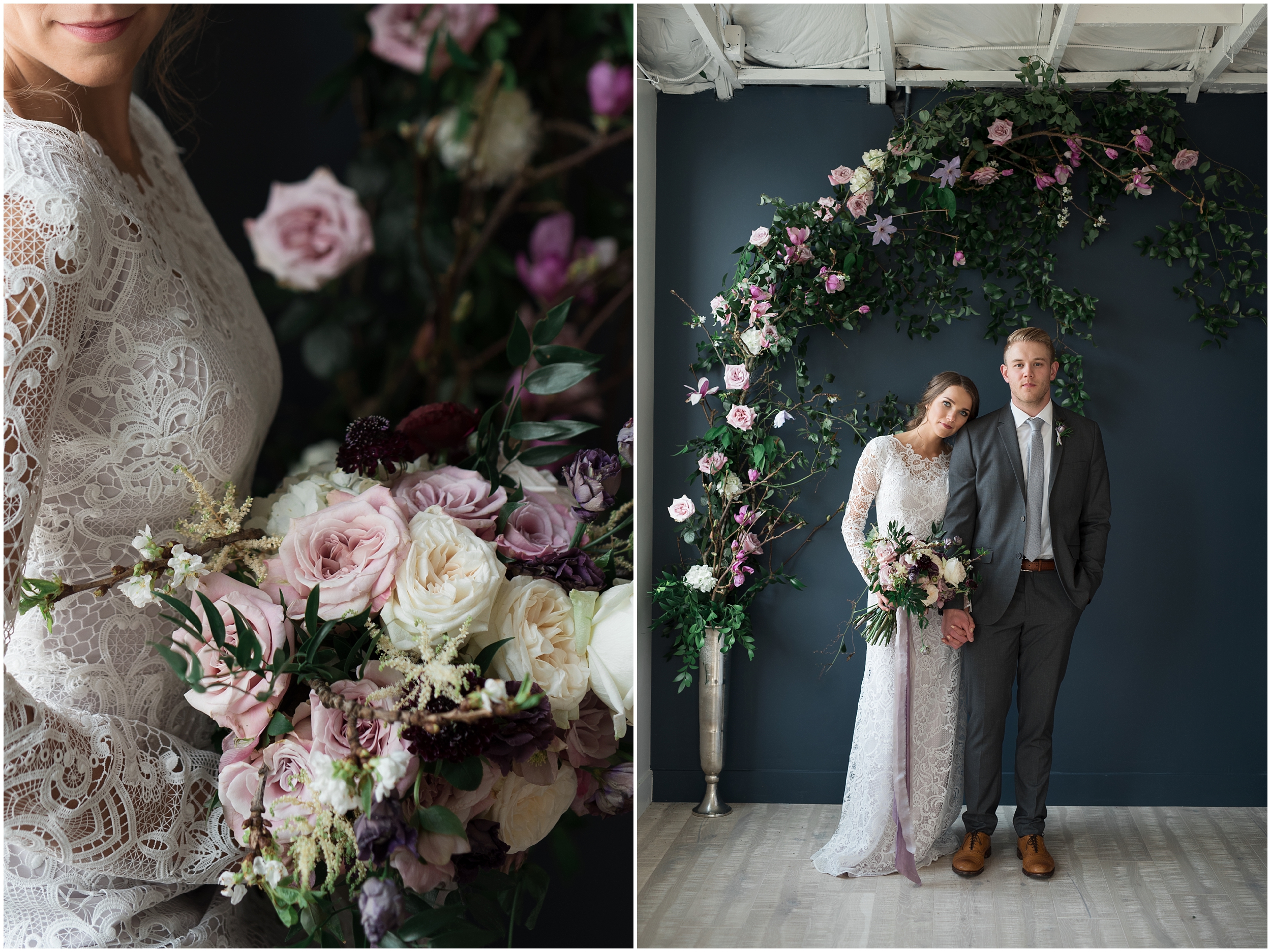 Studio bridals, navy suit, jewel tone flowers, lace dress, lace wedding dress, formal dinning setting, long wedding hair, formal wedding hair, Utah wedding photography, Utah county wedding photography, Utah county wedding photographer, salt lake city photographers, salt lake city wedding photography, salt lake photographers, salt lake city photographers, photographers in Utah, Utah photography, photography Utah, photographer Utah, Kristina Curtis photography, Kristina Curtis Photographer, www.kristinacurtisphotography.com