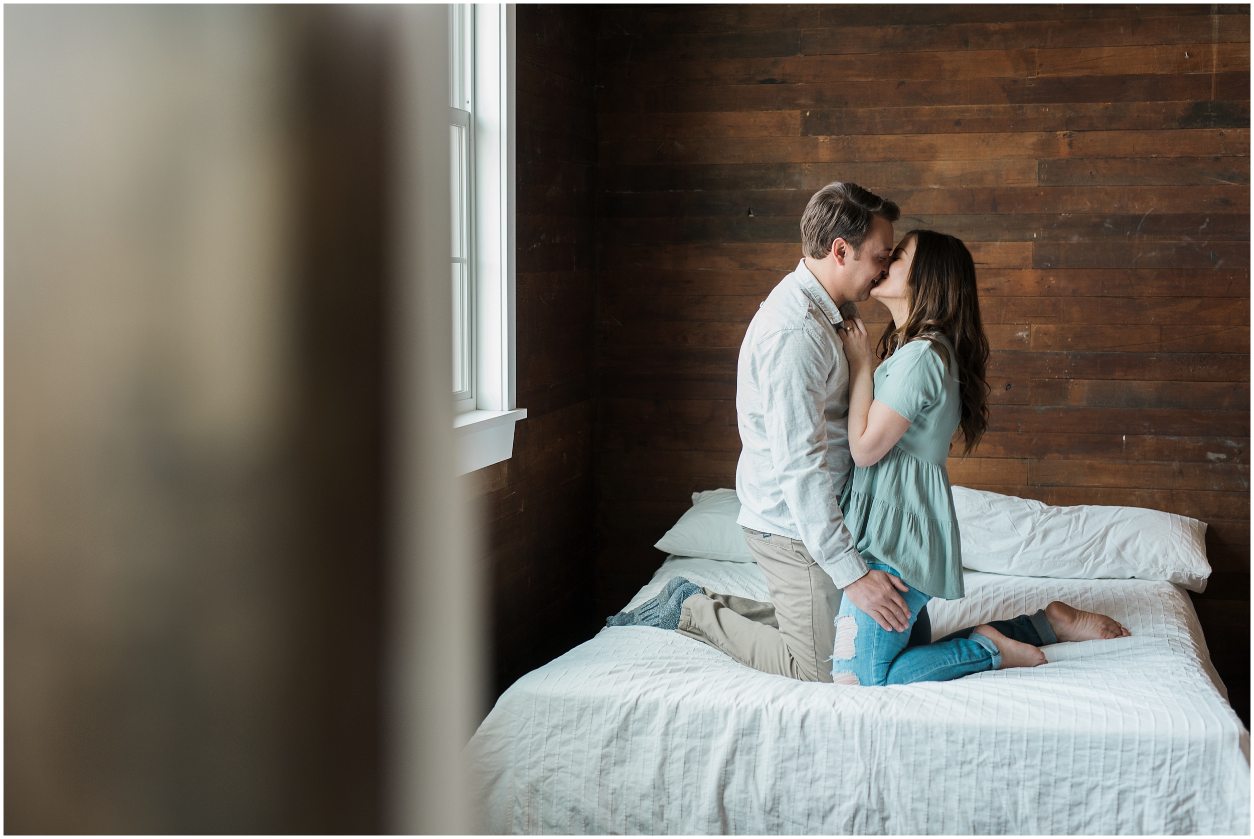 Lace dress, studio engagements, window light, natural light photography, warm tone photography, cream and pale blue engagements, Utah county wedding photography, Utah county wedding photographer, salt lake city photographers, salt lake city wedding photography, salt lake photographers, salt lake city photographers, photographers in Utah, Utah photography, photography Utah, photographer Utah, Kristina Curtis photography, Kristina Curtis Photographer, www.kristinacurtisphotography.com