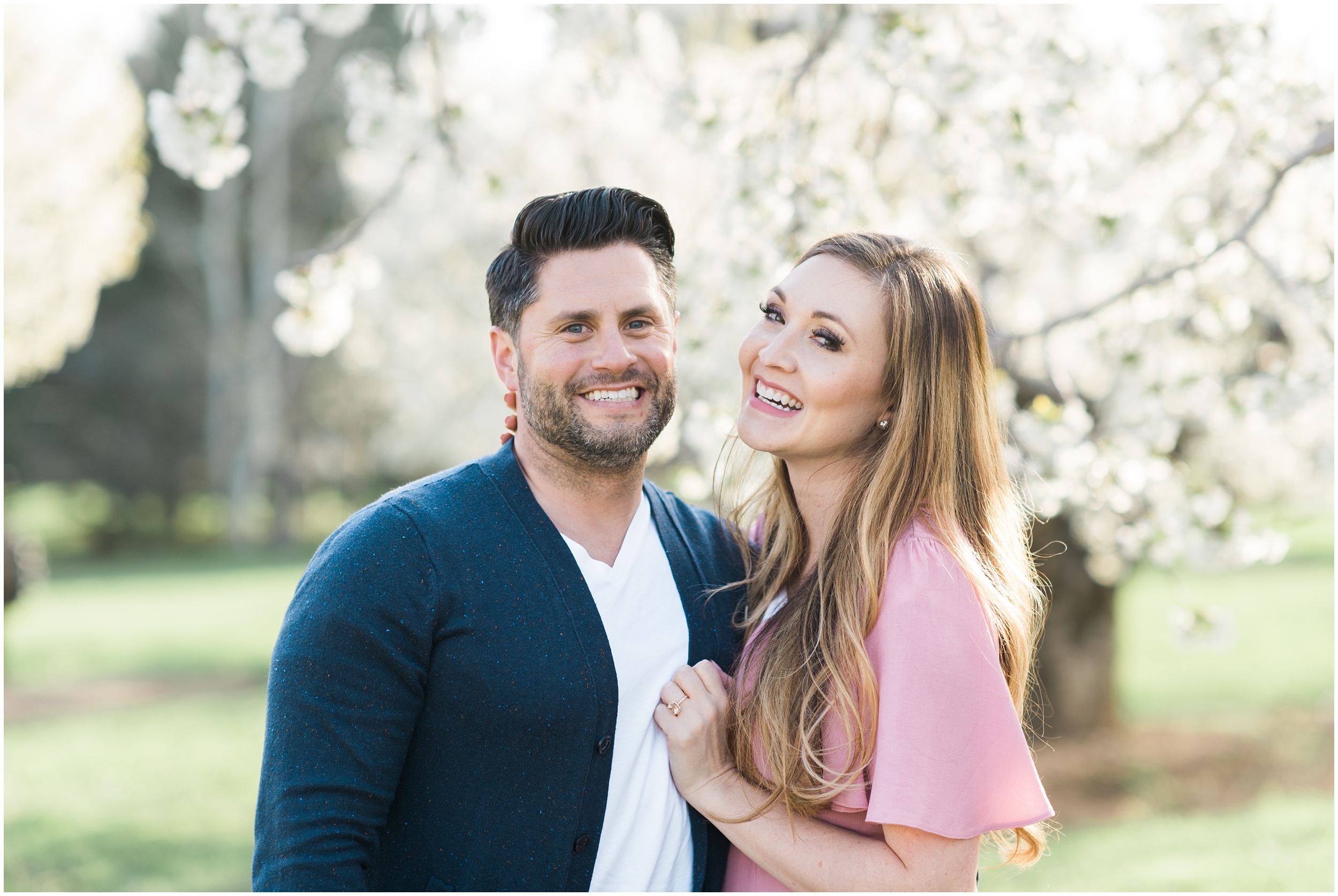 Blush dress, blush and navy blue, spring blooms, long blush dress, down hair, white baby dress, gold shoes, family photographers in Utah, Utah family photographer, family photos Utah, Kristina Curtis photography, Kristina Curtis Photographer, www.kristinacurtisphotography.com