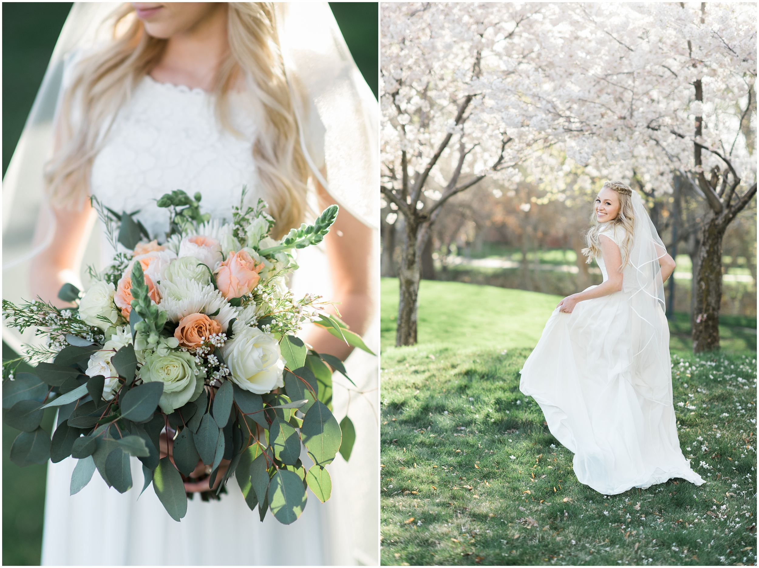 Kristina Curtis, blush flowers, spring blossoms photos, spring engagements, outdoor engagements, long veil, blush and navy wedding, spring outdoor engagements, photographers in Utah, Utah family photographer, family photos Utah, Kristina Curtis photography, Kristina Curtis Photographer, www.kristinacurtisphotography.com