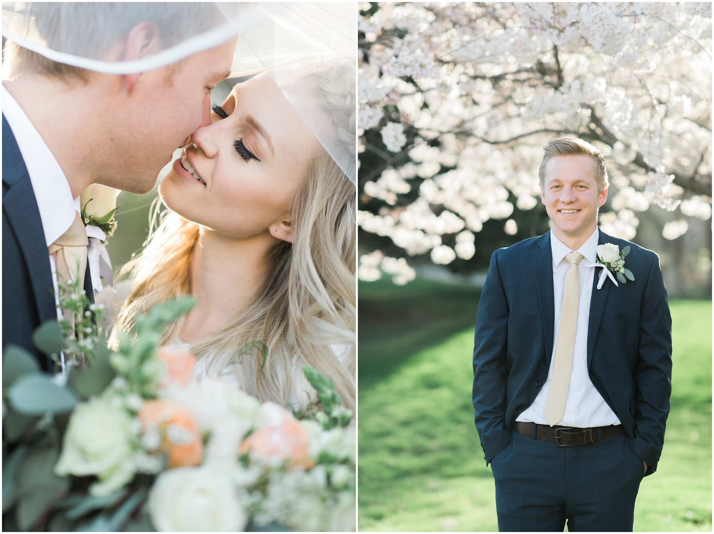 Kristina Curtis, blush flowers, spring blossoms photos, spring engagements, outdoor engagements, long veil, blush and navy wedding, spring outdoor engagements, photographers in Utah, Utah family photographer, family photos Utah, Kristina Curtis photography, Kristina Curtis Photographer, www.kristinacurtisphotography.com