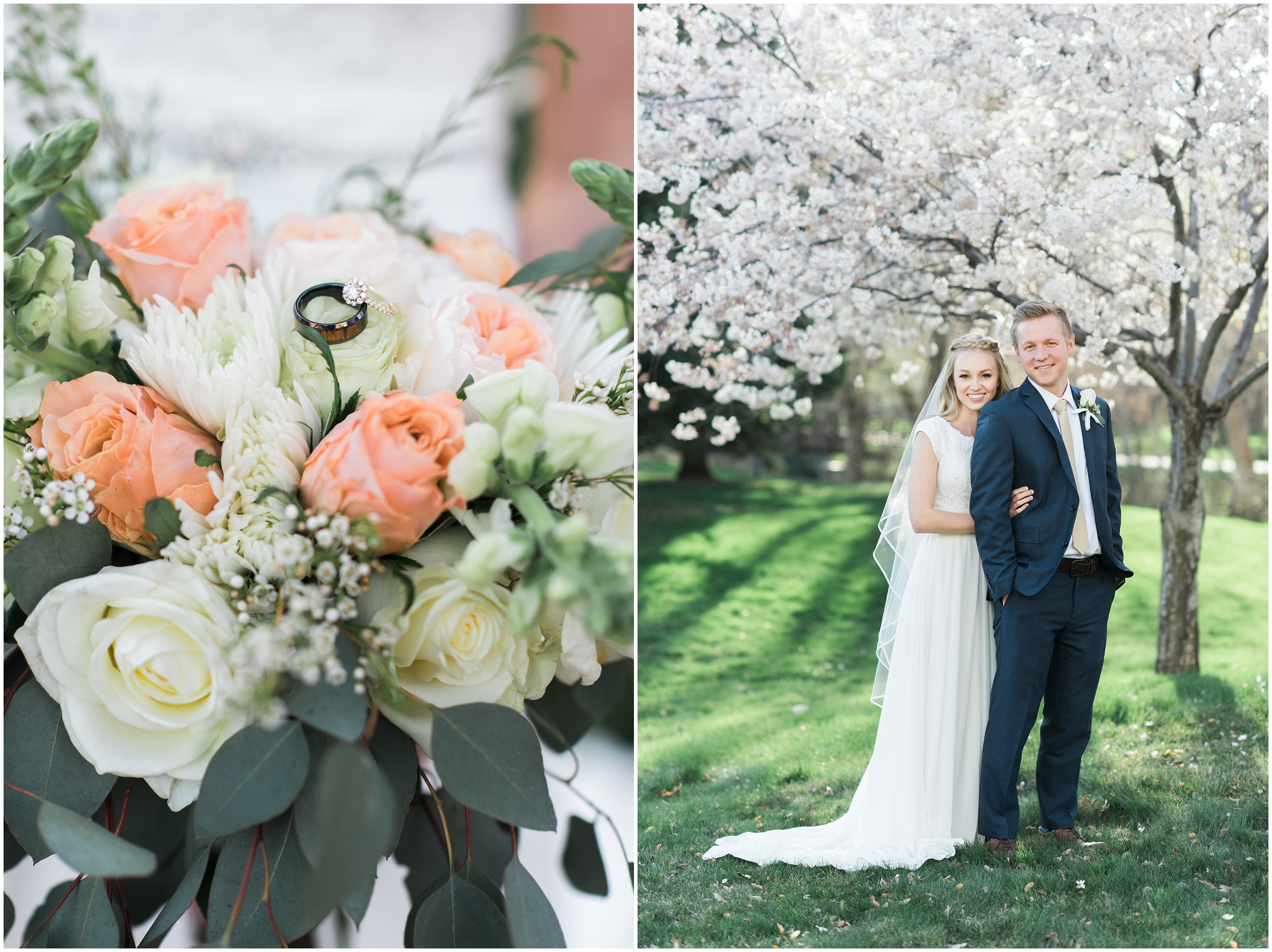 Kristina Curtis, blush flowers, spring blossoms photos, spring engagements, outdoor engagements, long veil, blush and navy wedding, spring outdoor engagements, photographers in Utah, Utah family photographer, family photos Utah, Kristina Curtis photography, Kristina Curtis Photographer, www.kristinacurtisphotography.com