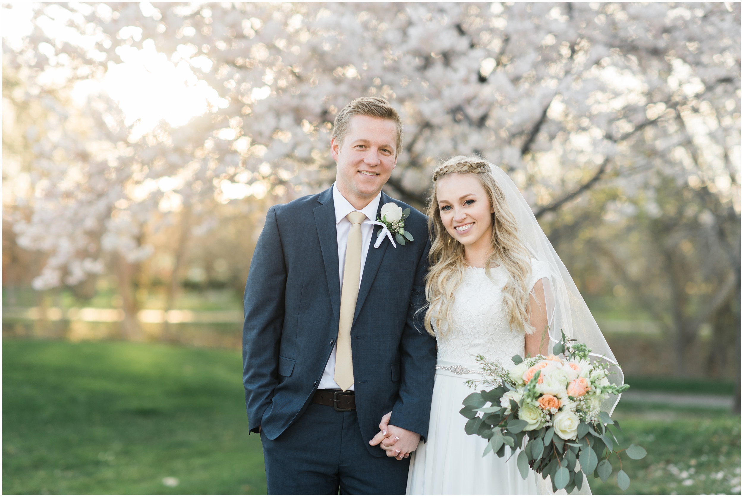 Kristina Curtis, blush flowers, spring blossoms photos, spring engagements, outdoor engagements, long veil, blush and navy wedding, spring outdoor engagements, photographers in Utah, Utah family photographer, family photos Utah, Kristina Curtis photography, Kristina Curtis Photographer, www.kristinacurtisphotography.com