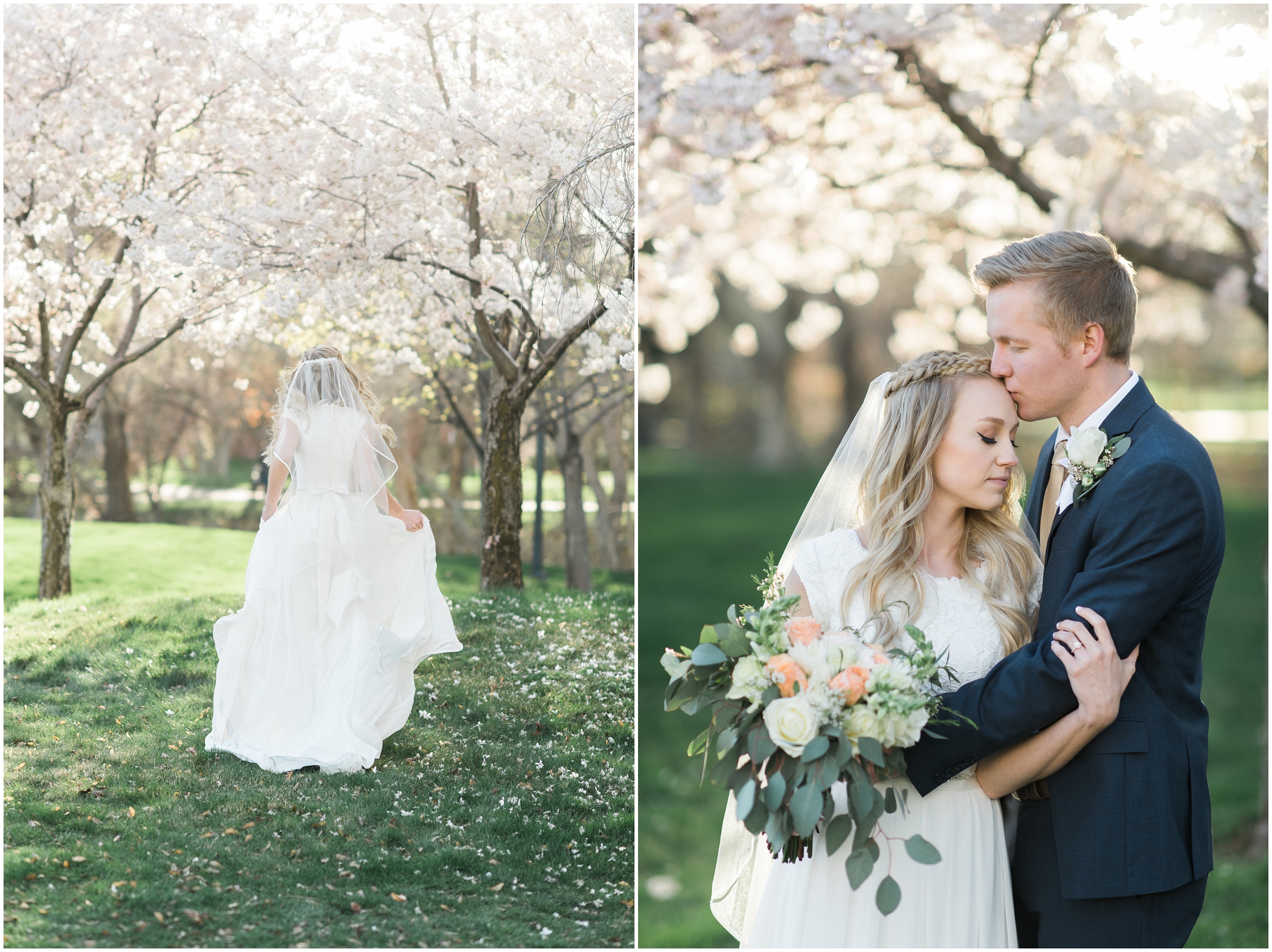 Kristina Curtis, blush flowers, spring blossoms photos, spring engagements, outdoor engagements, long veil, blush and navy wedding, spring outdoor engagements, photographers in Utah, Utah family photographer, family photos Utah, Kristina Curtis photography, Kristina Curtis Photographer, www.kristinacurtisphotography.com