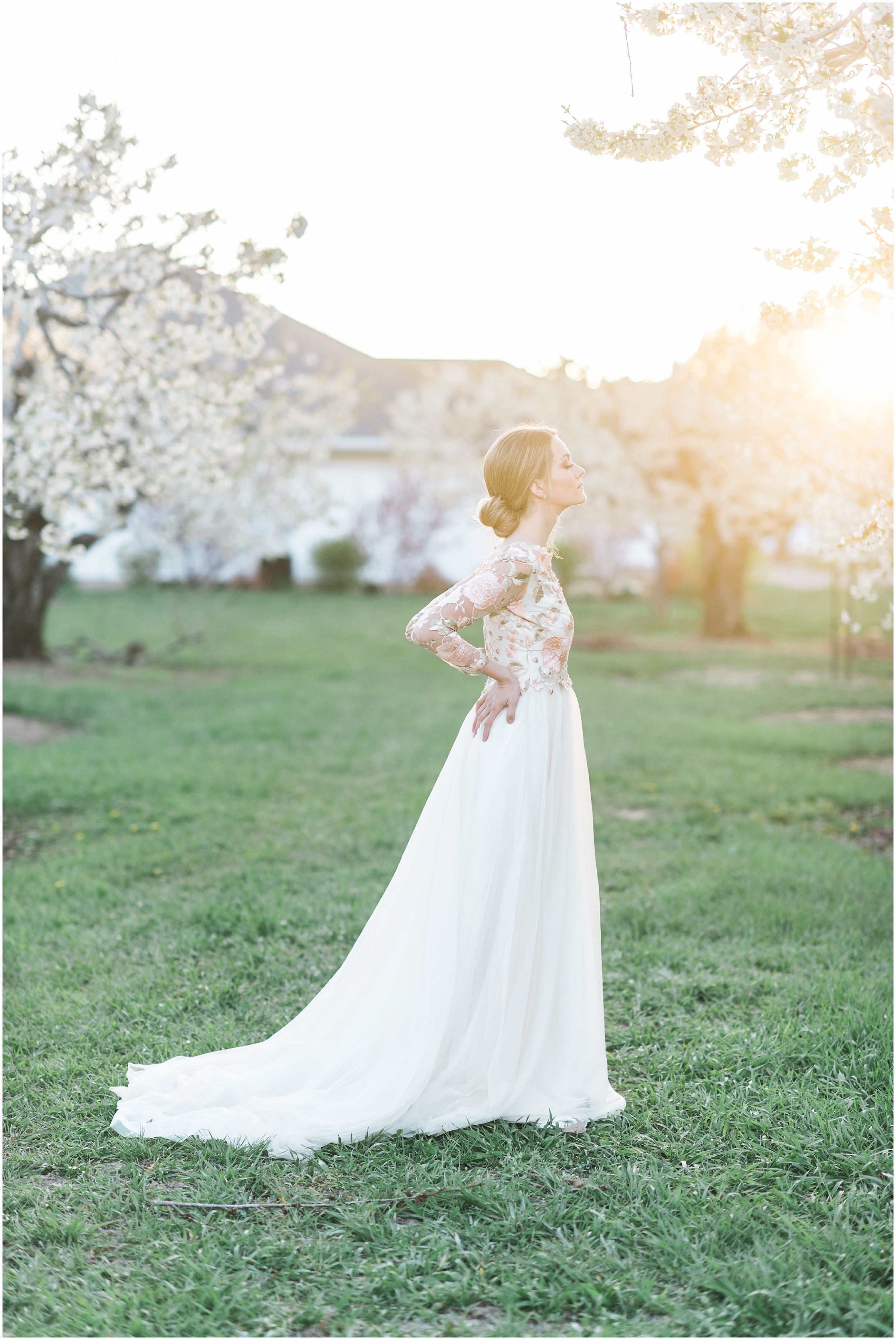 Pink floral wedding dress, pink bouquet, blush bouquet, outdoor bridals, wedding inspiration, blush wedding inspiration, Kristina Curtis, blush flowers, spring blossoms photos, spring bridals, outdoor bridals, floral wedding dress, blush wedding, spring outdoor bridals, photographers in Utah, Utah family photographer, family photos Utah, Kristina Curtis photography, Kristina Curtis Photographer, www.kristinacurtisphotography.com