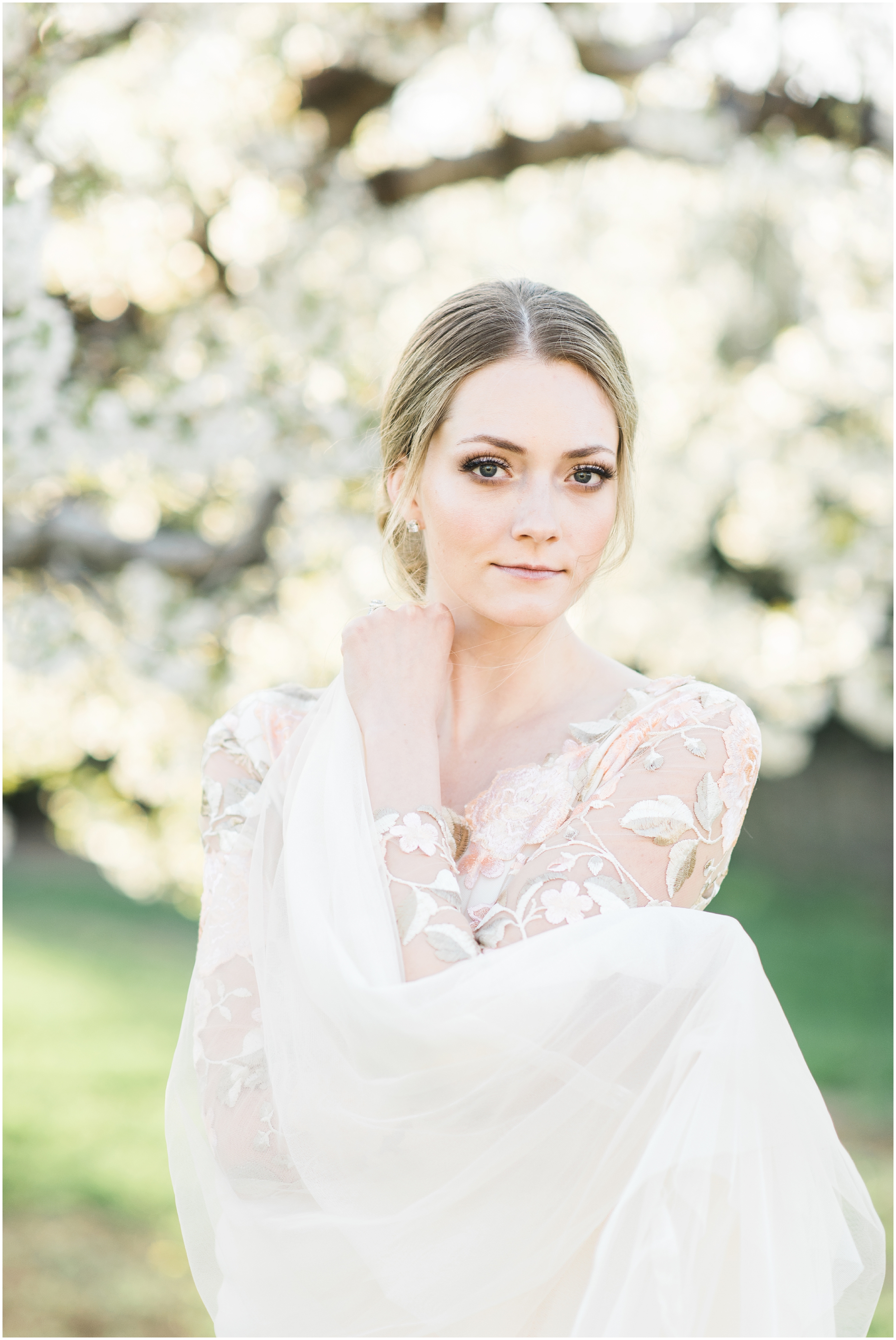 Pink floral wedding dress, pink bouquet, blush bouquet, outdoor bridals, wedding inspiration, blush wedding inspiration, Kristina Curtis, blush flowers, spring blossoms photos, spring bridals, outdoor bridals, floral wedding dress, blush wedding, spring outdoor bridals, photographers in Utah, Utah family photographer, family photos Utah, Kristina Curtis photography, Kristina Curtis Photographer, www.kristinacurtisphotography.com